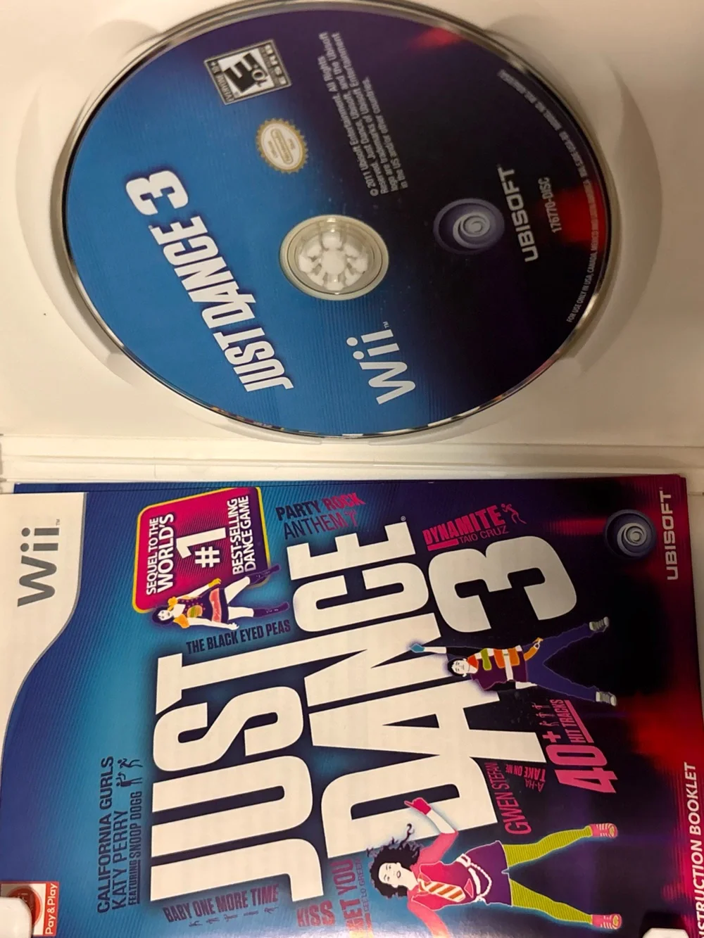 Nintendo Just Dance 3 — Blue Game Cover